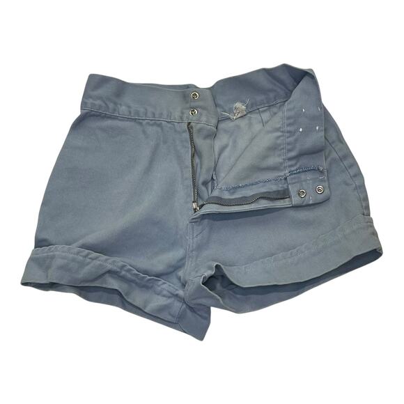 Vintage Covered Denim Shorts Women’s Juniors Light Blue High Rise 80s 90s - Picture 3 of 8